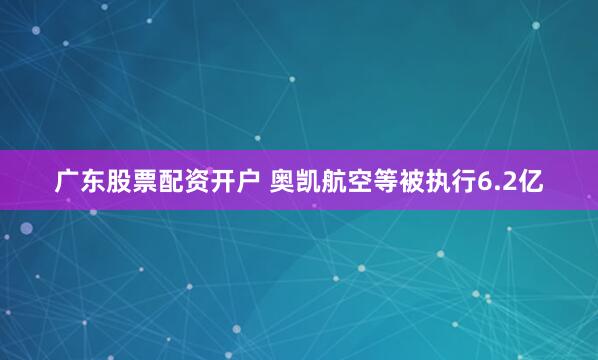 广东股票配资开户 奥凯航空等被执行6.2亿